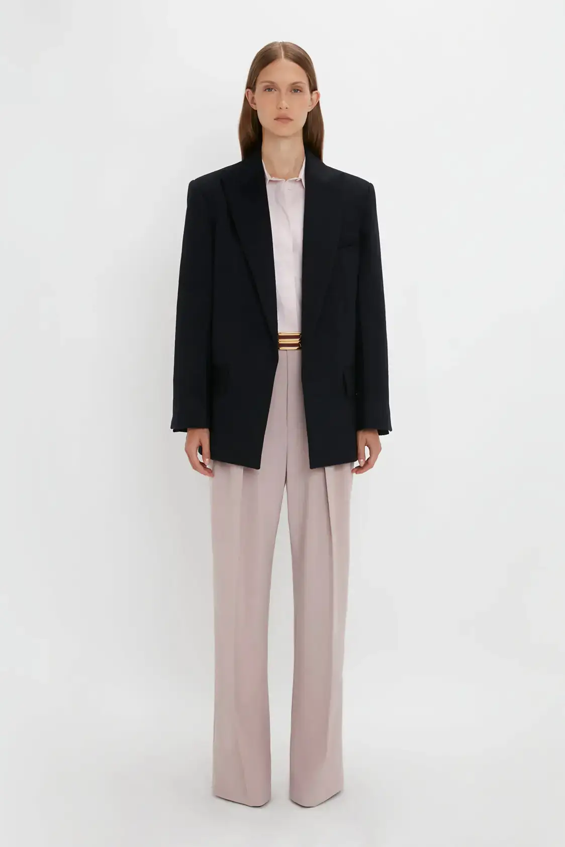 Darted Sleeve Tailored Jacket In Sesame
